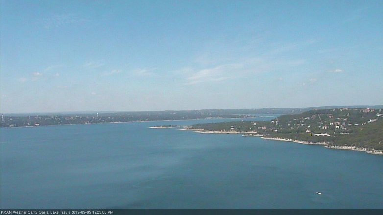 Lake Travis webcam, September 5, 2019 11:25 AM CT