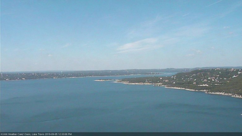 Lake Travis webcam, September 5, 2019 11:35 AM CT
