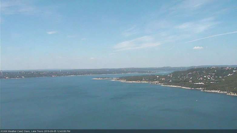 Lake Travis webcam, September 5, 2019 11:45 AM CT