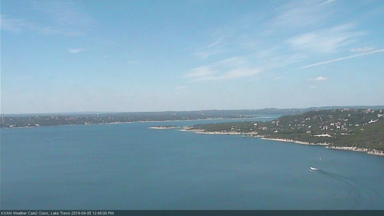Lake Travis webcam, September 5, 2019 11:50 AM CT