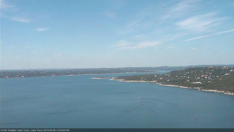 Lake Travis webcam, September 5, 2019 11:55 AM CT