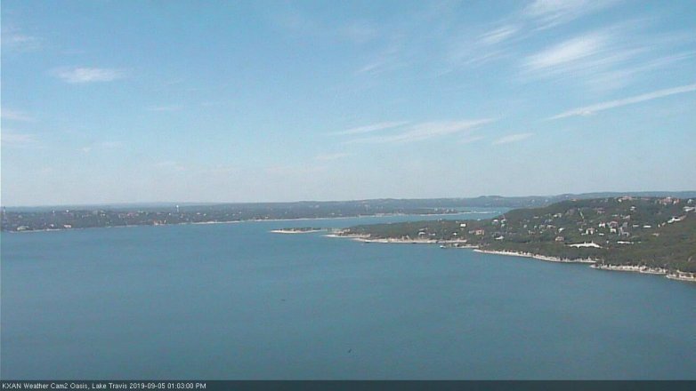 Lake Travis webcam, September 5, 2019 12:05 PM CT
