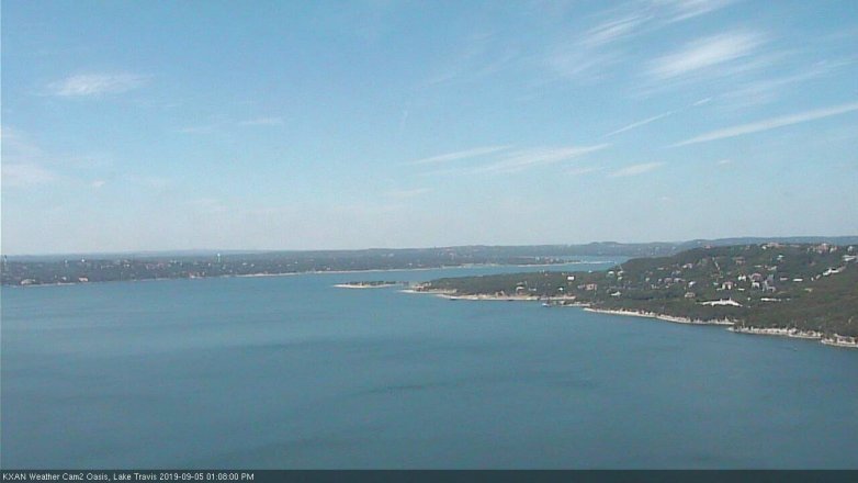 Lake Travis webcam, September 5, 2019 12:10 PM CT