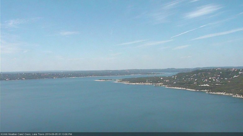 Lake Travis webcam, September 5, 2019 12:15 PM CT