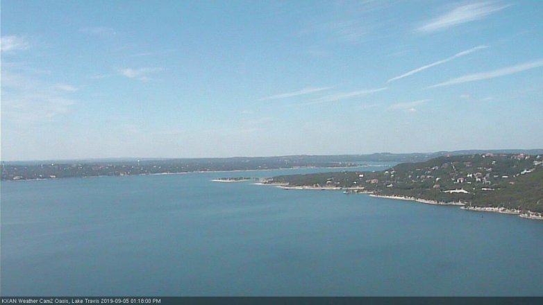 Lake Travis webcam, September 5, 2019 12:20 PM CT