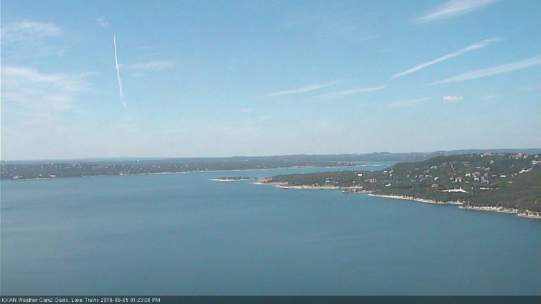 Lake Travis webcam, September 5, 2019 12:25 PM CT