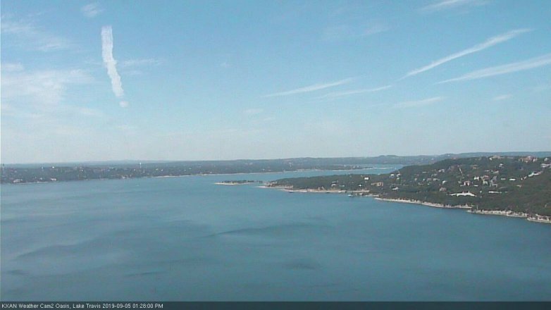Lake Travis webcam, September 5, 2019 12:30 PM CT