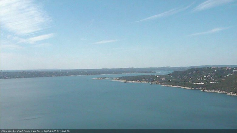 Lake Travis webcam, September 5, 2019 1:15 PM CT