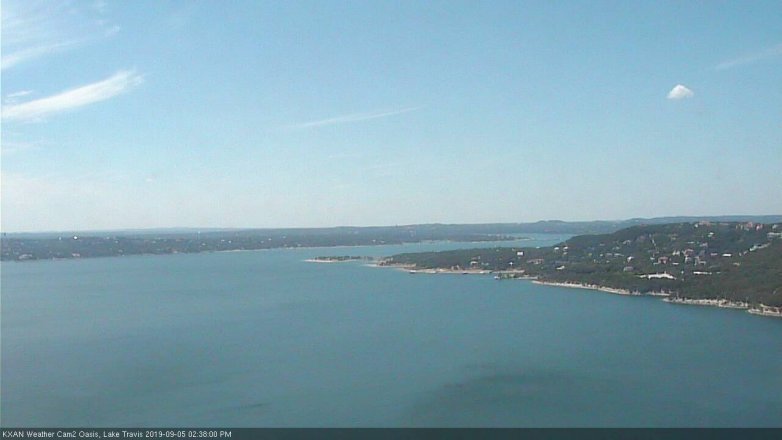 Lake Travis webcam, September 5, 2019 1:40 PM CT
