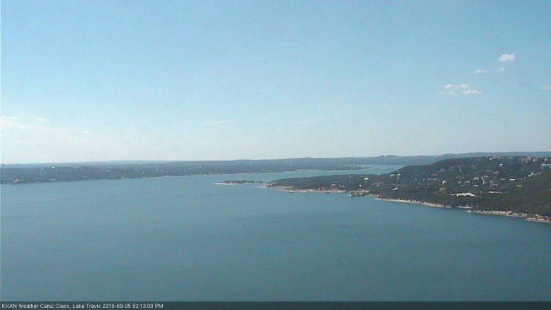 Lake Travis webcam, September 5, 2019 2:15 PM CT