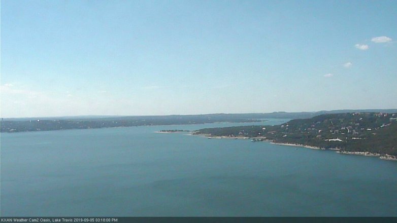 Lake Travis webcam, September 5, 2019 2:20 PM CT