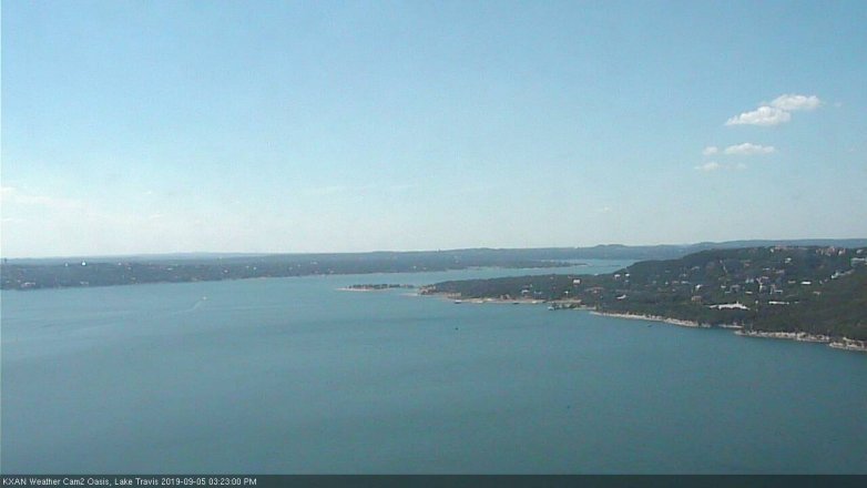 Lake Travis webcam, September 5, 2019 2:25 PM CT