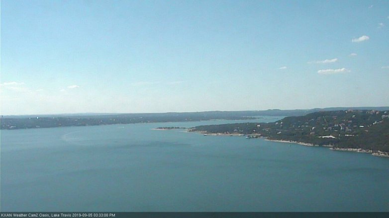 Lake Travis webcam, September 5, 2019 2:35 PM CT