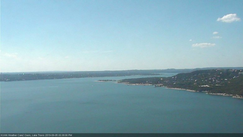 Lake Travis webcam, September 5, 2019 2:40 PM CT