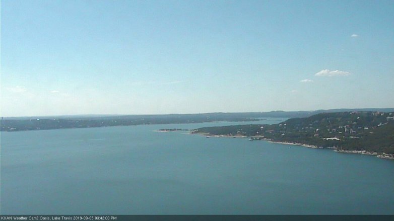 Lake Travis webcam, September 5, 2019 2:45 PM CT