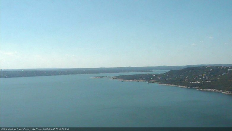 Lake Travis webcam, September 5, 2019 2:50 PM CT