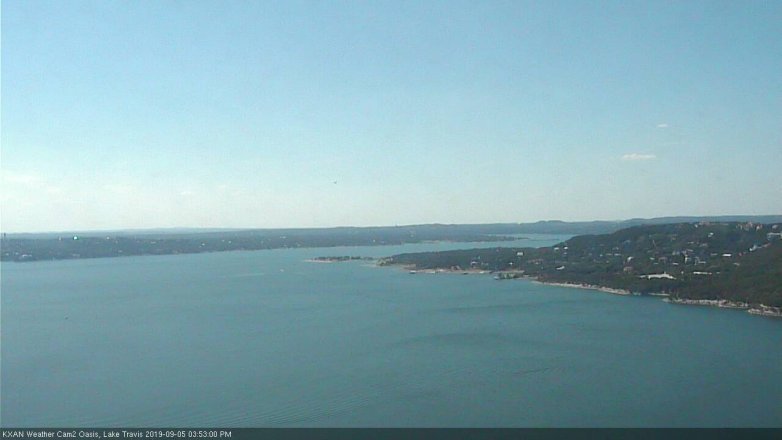 Lake Travis webcam, September 5, 2019 2:55 PM CT
