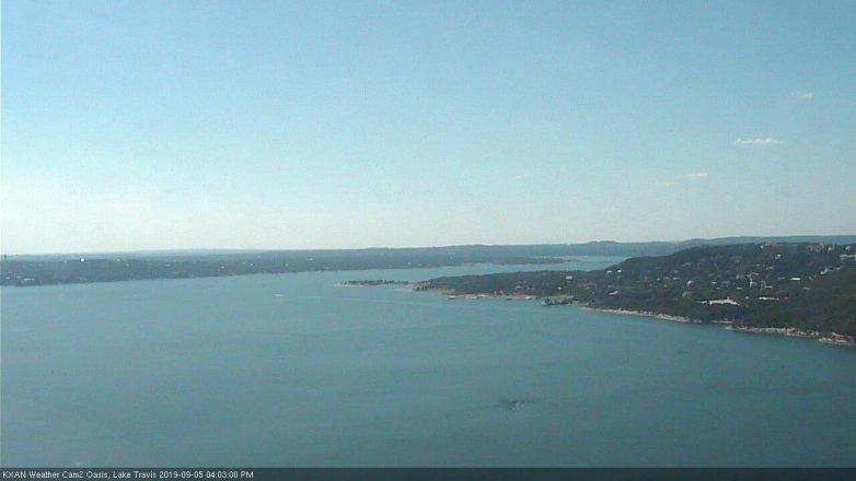 Lake Travis webcam, September 5, 2019 3:05 PM CT
