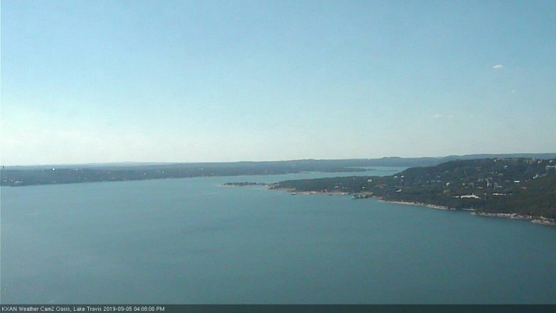 Lake Travis webcam, September 5, 2019 3:10 PM CT