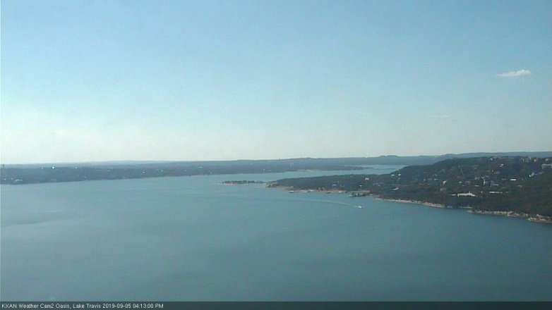 Lake Travis webcam, September 5, 2019 3:15 PM CT