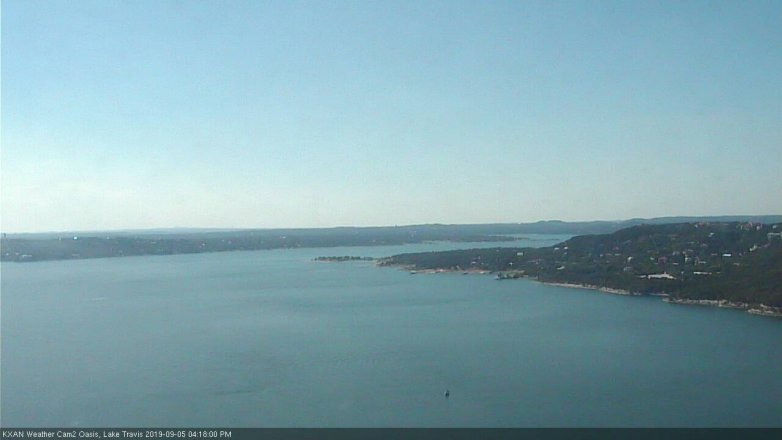 Lake Travis webcam, September 5, 2019 3:20 PM CT