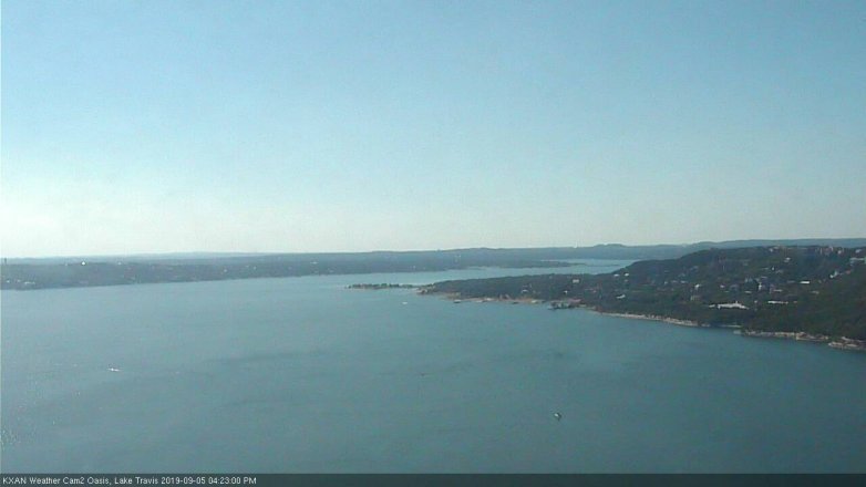 Lake Travis webcam, September 5, 2019 3:25 PM CT