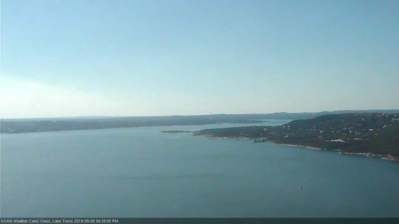 Lake Travis webcam, September 5, 2019 3:30 PM CT