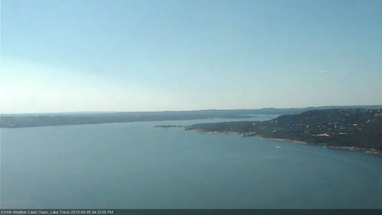 Lake Travis webcam, September 5, 2019 3:35 PM CT