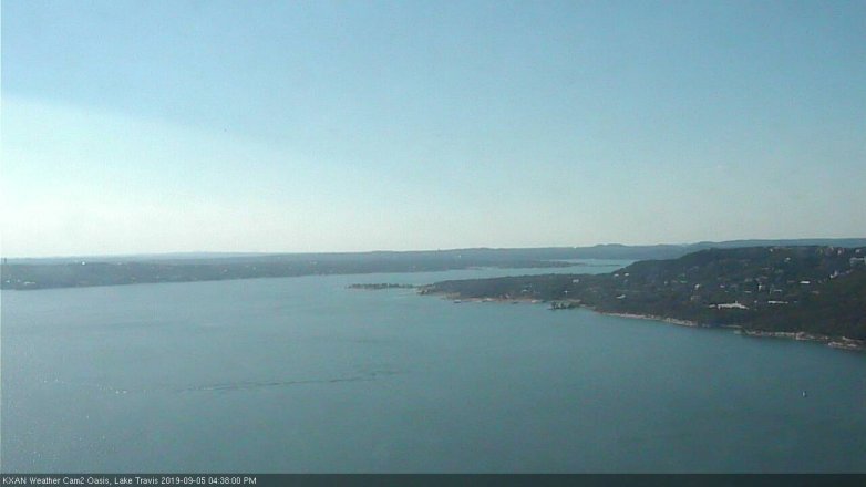 Lake Travis webcam, September 5, 2019 3:40 PM CT