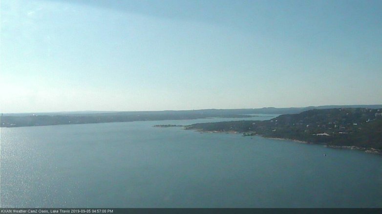 Lake Travis webcam, September 5, 2019 4:00 PM CT