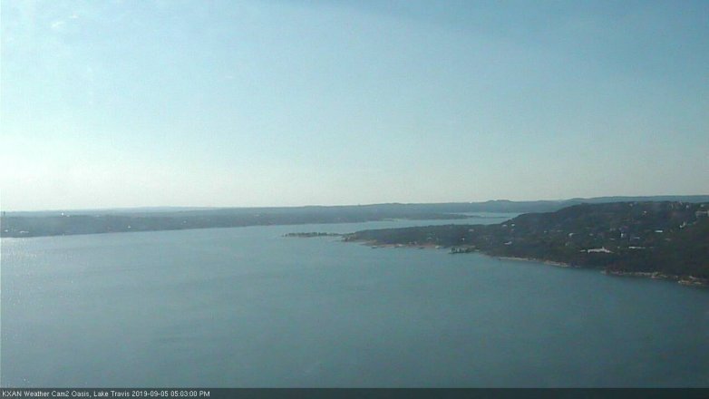 Lake Travis webcam, September 5, 2019 4:05 PM CT