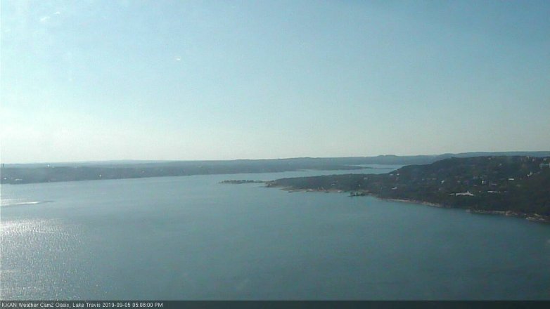 Lake Travis webcam, September 5, 2019 4:10 PM CT