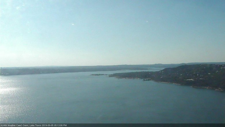 Lake Travis webcam, September 5, 2019 4:15 PM CT