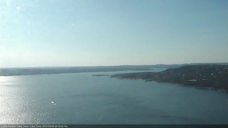Lake Travis webcam, September 5, 2019 4:20 PM CT