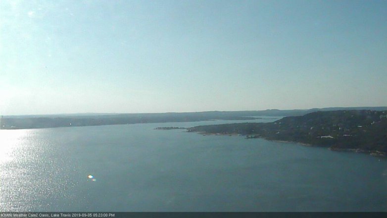 Lake Travis webcam, September 5, 2019 4:25 PM CT