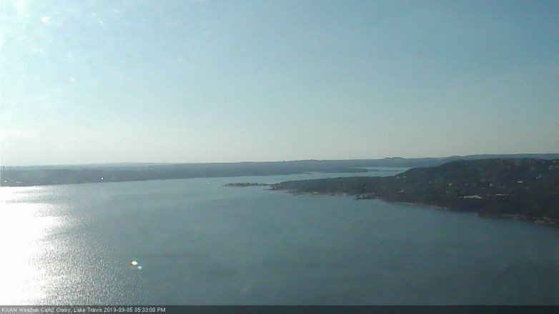 Lake Travis webcam, September 5, 2019 4:35 PM CT