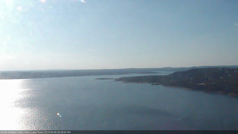 Lake Travis webcam, September 5, 2019 4:40 PM CT