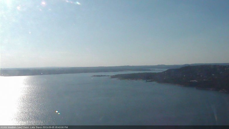 Lake Travis webcam, September 5, 2019 4:45 PM CT