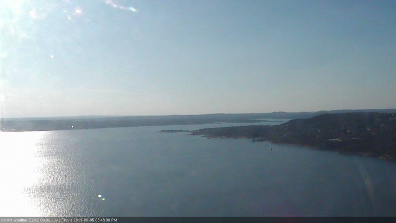 Lake Travis webcam, September 5, 2019 4:50 PM CT