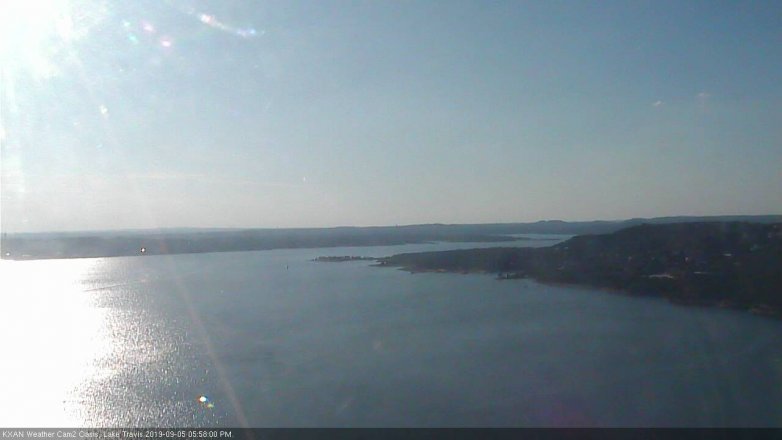 Lake Travis webcam, September 5, 2019 5:00 PM CT