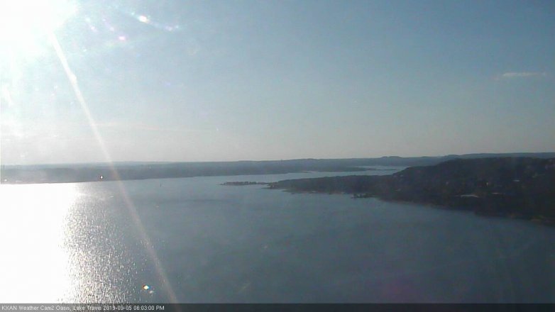 Lake Travis webcam, September 5, 2019 5:05 PM CT
