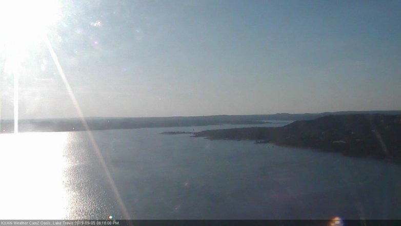 Lake Travis webcam, September 5, 2019 5:20 PM CT