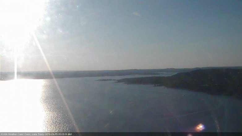 Lake Travis webcam, September 5, 2019 5:30 PM CT