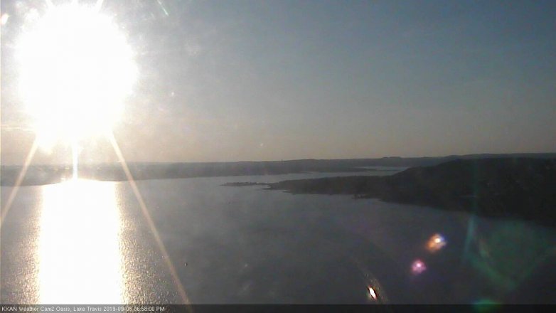 Lake Travis webcam, September 5, 2019 6:00 PM CT