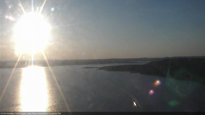 Lake Travis webcam, September 5, 2019 6:10 PM CT