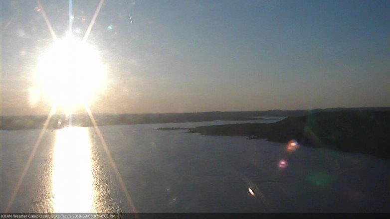 Lake Travis webcam, September 5, 2019 6:20 PM CT