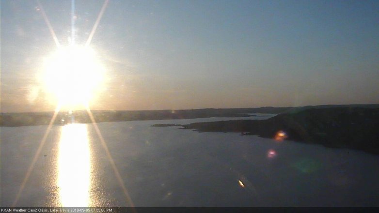 Lake Travis webcam, September 5, 2019 6:25 PM CT