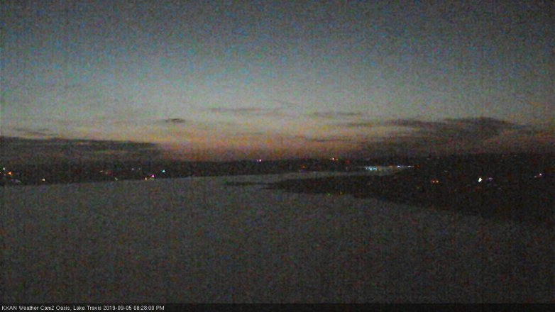 Lake Travis webcam, September 5, 2019 7:30 PM CT