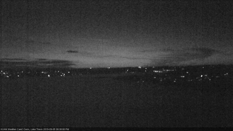 Lake Travis webcam, September 5, 2019 7:40 PM CT
