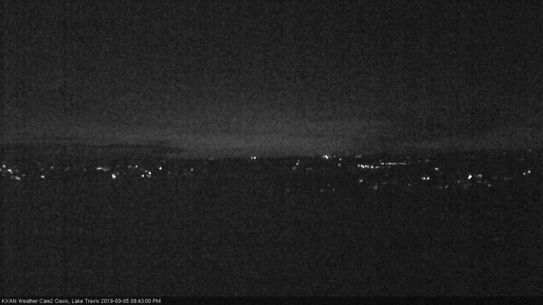 Lake Travis webcam, September 5, 2019 7:45 PM CT